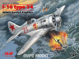 Icm maquette avion 48097 Polikarpov I-16 Type 24 WWII 1/48