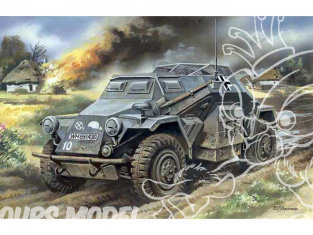 Icm maquette militaire 72431 Sd.Kfz.260 Vehicule de communication Radio Allemand WWII 1/72