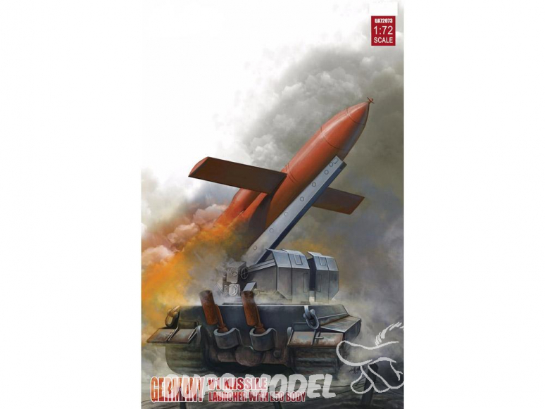 Modelcollect maquette militaire 72073 Missile V1 avec lanceur mobile sur chassis E50 1/72