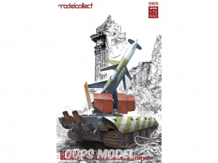 Modelcollect maquette militaire 72076 Rheintochter avec lanceur E100 1/72