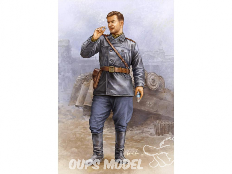 Trumpeter figurine militaire 00702 TANKISTE SOVIETIQUE Vol.2 1/16