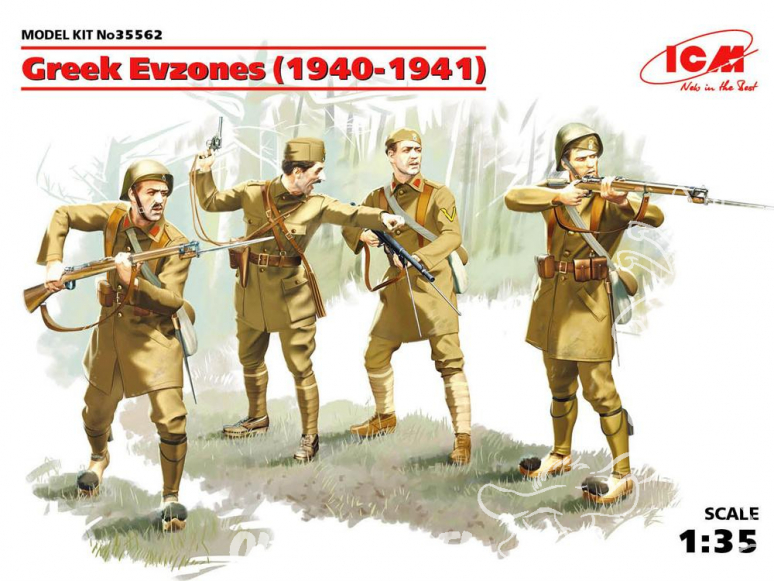 Icm maquette figurines 35562 Evzones Grecs WWII (1940 - 1941) 1/35