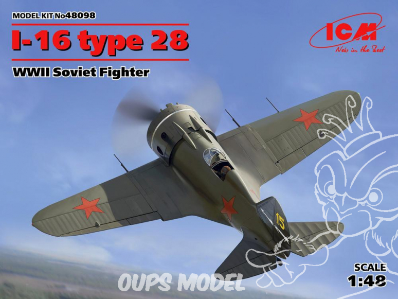 Icm maquette avion 48098 Polikarpov I-16 Type 28 WWII 1/48