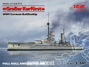 Icm maquette bateau S.015 Groβer Kurfürst WWI 1/700