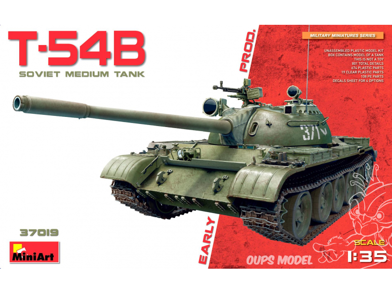 Mini Art maquette militaire 37019 Char sovietique T-54B Early production 1/35