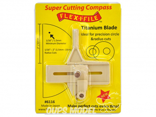 FLEX-I-FILE 6116 Super compas de decoupe lame Titane