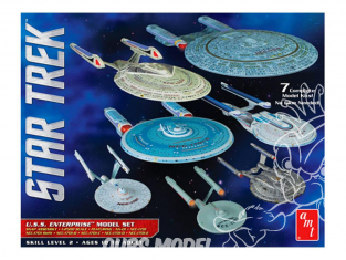 AMT maquette espace 954 Star Trek U.S.S. Enterprise Box Set Snap 1/2500