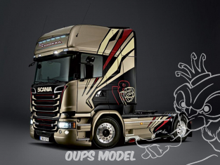 Italeri maquette camion 3930 Scania R730 V8 Streamline Team Chimera 1/24