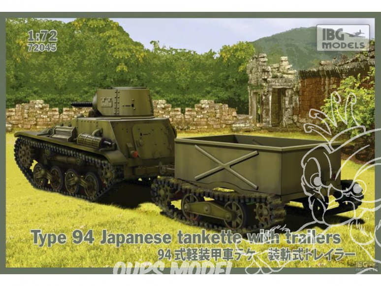 IBG maquette militaire 72045 Chenillette Type 94 Japonais avec remorque 1/72