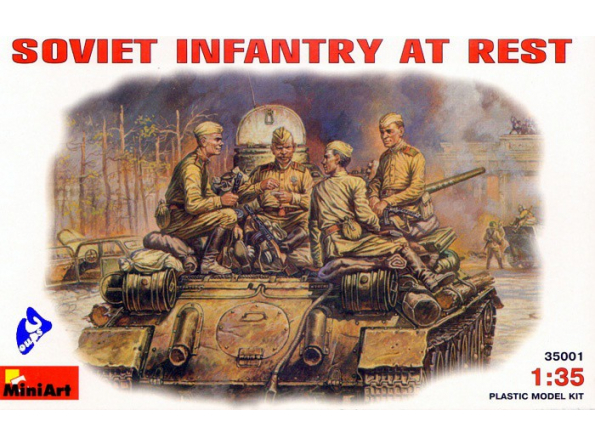 Mini art maquette militaire 35001 INFANTERIE SOVIETIQUE AU REPOS 1/35