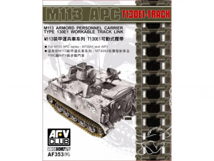 Afv Club af35306 SET CHENILLES MAILLON PAR MAILLON pour M113 APC T130E1 1/35