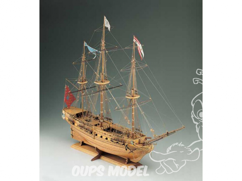 Corel bateaux bois SM14 Fregate Française La Sirene 1/75