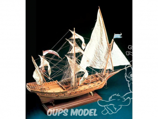 Corel bateaux bois SM21 Canoniere Misticque Chebec 1/50
