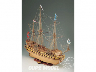 Corel bateaux bois SM10 Mirage Vaisseau français de la deuxième moitié du XVIIe siècle 1/75