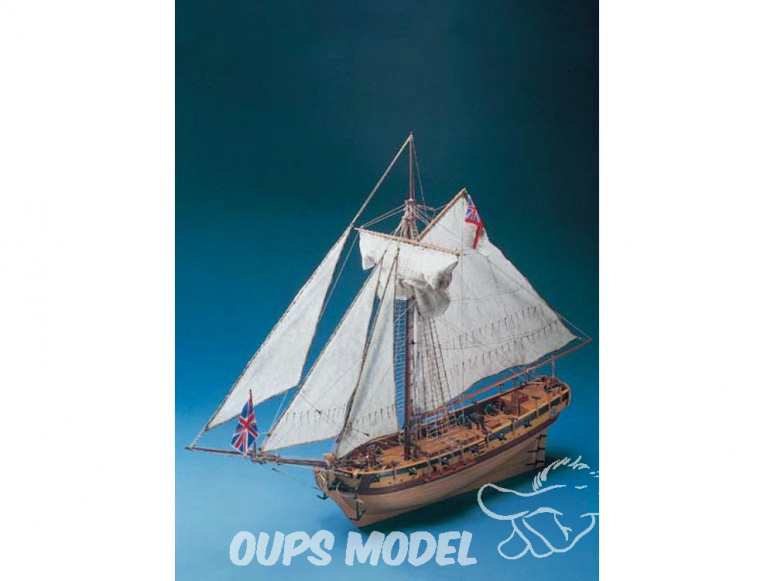 Corel bateaux bois SM38 H.M.S. Resolution Cutter anglais du XVIIIe siècle 1/50
