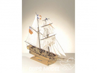 Corel bateaux bois SM52 Toulonnaise Goélette française de 1823 1/75
