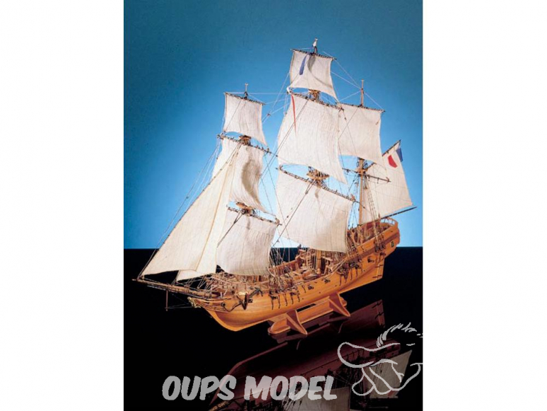 Corel bateaux bois SM50 Tonnant Corvette corsaire Français du XVIIIe siècle 1/50