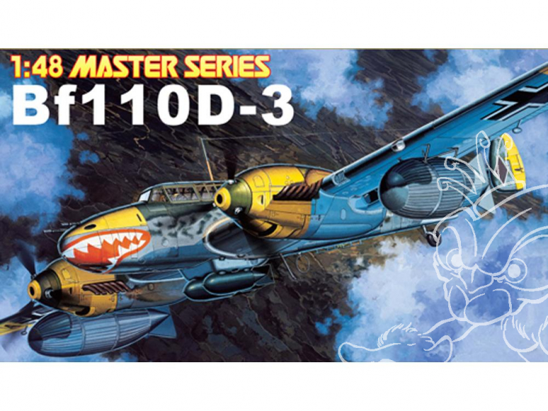 Cyber Hobby maquette avion 5555 Messerschmitt Bf 110 D-3 1/48