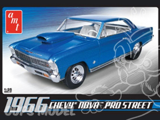 AMT maquette voiture 0636 Chevy Nova Pro Street 1966 1/25