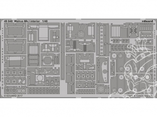 EDUARD photodecoupe avion 49848 Interieur Walrus Mk.I Airfix 1/48