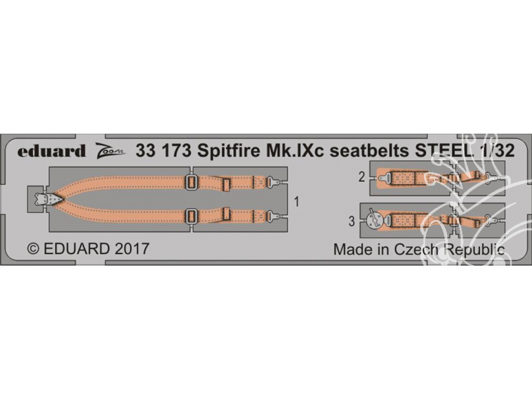 Eduard photodécoupe avion 33173 Harnais métal Spitfire Mk.IXc Revell 1/32