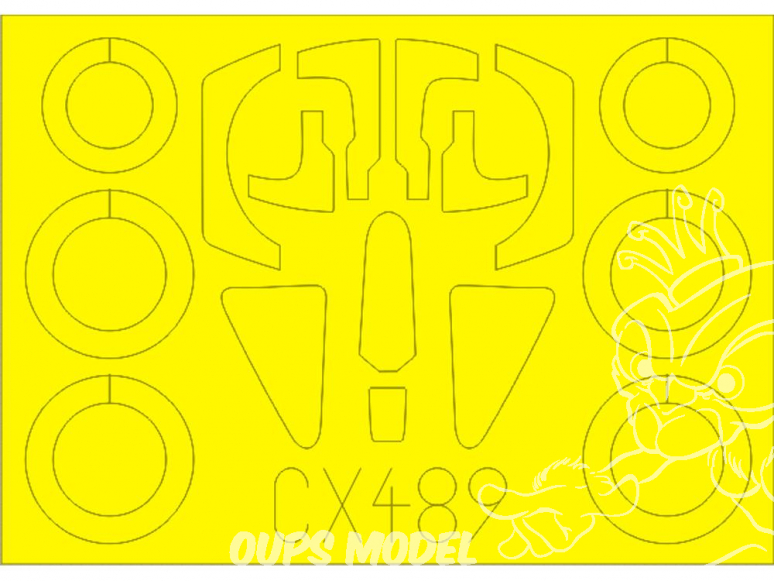 Eduard Express Mask CX489 Sukhoi Su-17M3 Modelsvit 1/72