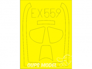 Eduard Express Mask EX559 North American P-51D Mustang Meng 1/48