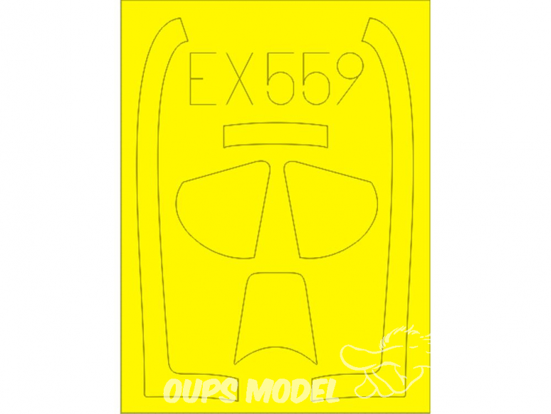 Eduard Express Mask EX559 North American P-51D Mustang Meng 1/48
