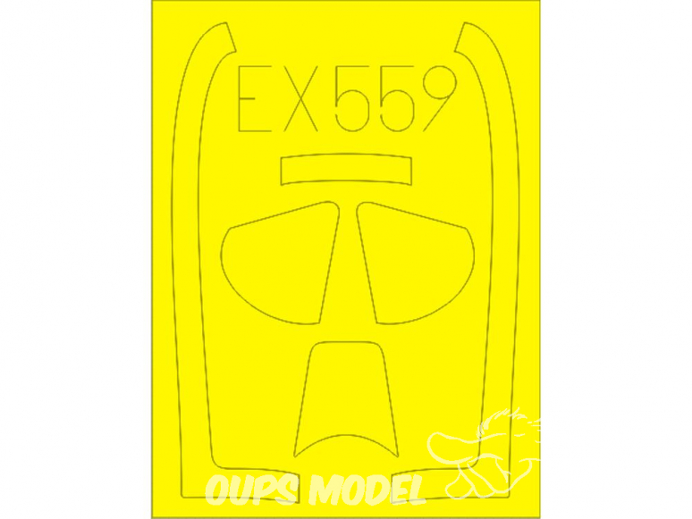 Eduard Express Mask EX559 North American P-51D Mustang Meng 1/48