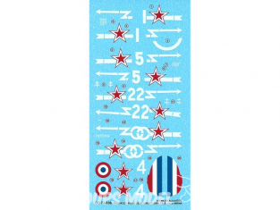DECALQUES BERNA DECALS BD72-106 Yakovlev Yak-3 Le Bourget juin 1945 1/72