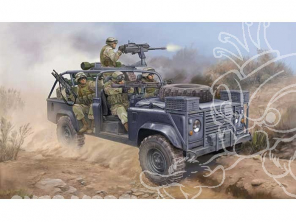 HOBBY BOSS maquette militaire 82449 land rover RSOV avec mk 19 1/35