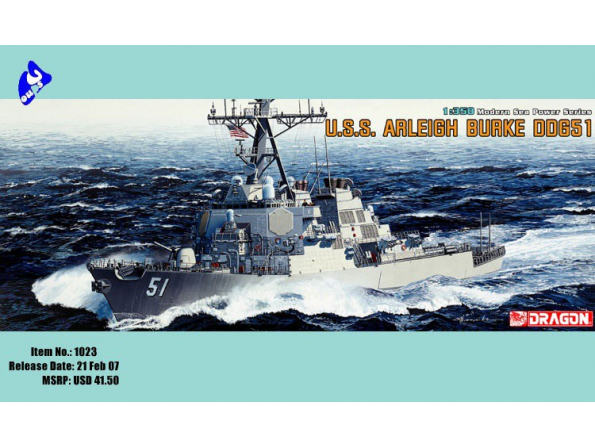 DRAGON maquette bateau 1023 USS Arleigh Burke 1/350