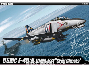 Fujimi maquette avion 12315 USMC F-4B/N VMFA-531 Gray Ghosts 1/48
