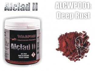 Pigments Alclad II Warpigs ALCWP001 Pigments Rouille profonde 20ml