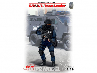 Icm maquette figurine 16101 S.W.A.T. Team Leader 1/16