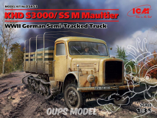 Icm maquette militaire 35453 Magirus Deutz KHD S3000 / SS M Maultier WWII 1/35