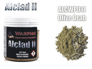 Pigments Alclad II Warpigs ALCWP011 Pigments Olive terne 20ml