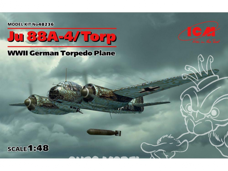 Icm maquette avion 48236 Junkers Ju 88A-4/Torp WWII 1/48