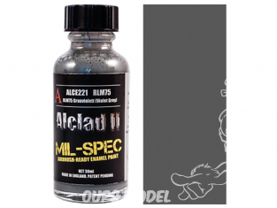 Peinture enamel Alclad II Mil-Spec ALCE221 Utilisation a l'aerographe RLM75 Gris Violacé Grauviolett 30ml 