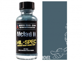 Peinture enamel Alclad II Mil-Spec ALCE319 Utilisation a l'aerographe USN WWII bleu intermediaire 30ml 