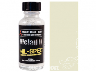 Peinture enamel Alclad II Mil-Spec ALCE901 Utilisation a l'aerographe Gis Voodoo canadien 30ml 