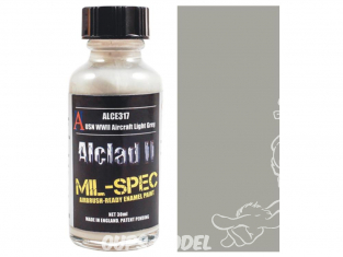 Peinture enamel Alclad II Mil-Spec ALCE317 Utilisation a l’aérographe USN WWII gris clair Avions 30ml