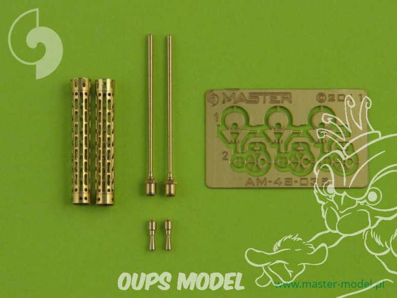 Master Model AM-48-035 Canon machine Gun Allemande Spandau LMG 08/15 (7,92mm) WWI x2 1/48