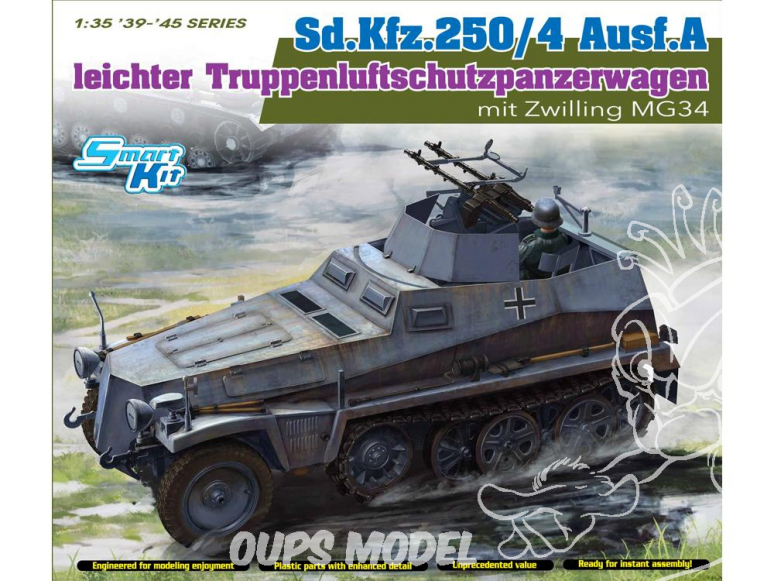 Dragon maquette militaire 6878 Sd.Kfz.250/4 Ausf A leichter Truppenluftschutzpanzerwagen 1/35
