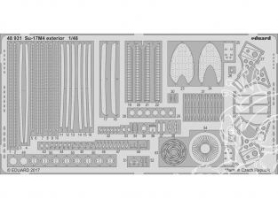 EDUARD photodecoupe avion 48931 Exterieur Sukhoi Su-17M4 Hobby Boss 1/48