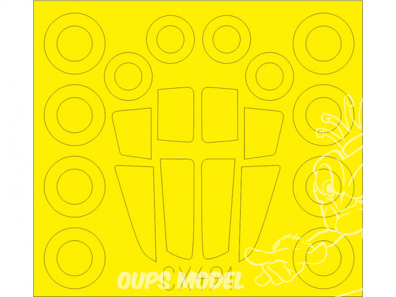 Eduard Express Mask CX491 Sukhoi Su-34 Trumpeter 1/72