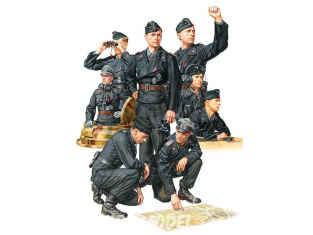 Tamiya maquette Figurines 35354 4 Tankistes Wehrmacht 1/35