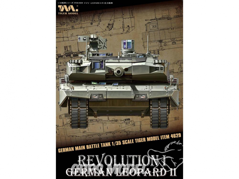 Tiger Model maquette militaire 4629 REVOLUTION I GERMAN LEOPARD II 1/35