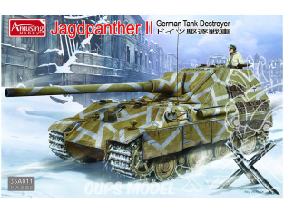 Amusing maquette militaire 35A011 Jagdpanther II Prototype suivant plans 1/35