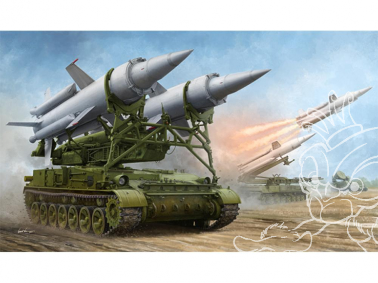 Trumpeter maquette militaire 09523 2K11A TEL avec lance missiles 9M8M "Krug-a" (SA-4 Ganef) 1/35